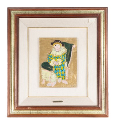  Pablo Picasso  (Malaga, 1881 - Mougins, 1973) [da] : Paulo vestito da Arlecchino - Omaggio a Pablo Picasso.  - Asta Arte Antica, Moderna e Contemporanea - Libreria Antiquaria Gonnelli - Casa d'Aste - Gonnelli Casa d'Aste