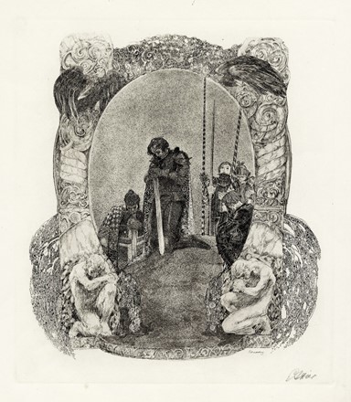  Autori vari : Lotto composto di 8 incisioni.  Bruno Goldschmidt  (1881 - 1964), Amadeus Erhard Dier  (Vienna, 1893 - Klosterneuburg, 1969), Maximilian Dasio  (1865 - 1954), Albert Welti  (Zurigo, 1862 - Berna, 1912)  - Asta Arte Antica, Moderna e Contemporanea - Libreria Antiquaria Gonnelli - Casa d'Aste - Gonnelli Casa d'Aste