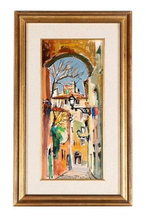  Rodolfo Marma  (Firenze, 1923 - 1998) : Via dei Sapiti.  - Asta Arte Antica, Moderna e Contemporanea - Libreria Antiquaria Gonnelli - Casa d'Aste - Gonnelli Casa d'Aste