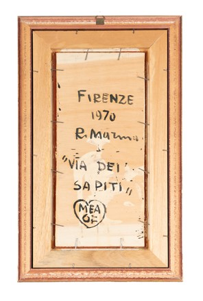  Rodolfo Marma  (Firenze, 1923 - 1998) : Via dei Sapiti.  - Asta Arte Antica, Moderna e Contemporanea - Libreria Antiquaria Gonnelli - Casa d'Aste - Gonnelli Casa d'Aste