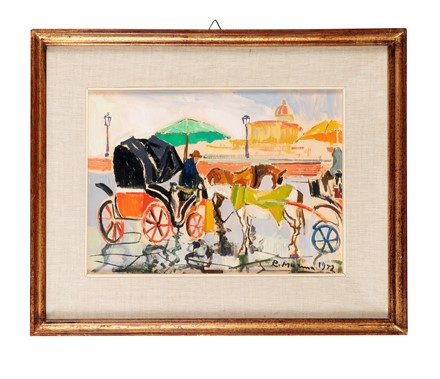  Rodolfo Marma  (Firenze, 1923 - 1998) : Carrozzelle.  - Asta Arte Antica, Moderna e Contemporanea - Libreria Antiquaria Gonnelli - Casa d'Aste - Gonnelli Casa d'Aste