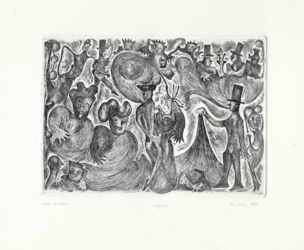  Mirando Haz  (pseud. di Amedeo Pieragostini, Bergamo, 1937 - 2018) : Lotto composto di 2 incisioni.  - Asta Arte Antica, Moderna e Contemporanea - Libreria Antiquaria Gonnelli - Casa d'Aste - Gonnelli Casa d'Aste