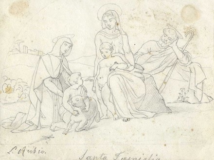  Luigi Rubio  (Roma, 1808 - 1882) [attribuito a] : Lotto composto di 3 disegni.  - Asta Arte Antica, Moderna e Contemporanea - Libreria Antiquaria Gonnelli - Casa d'Aste - Gonnelli Casa d'Aste