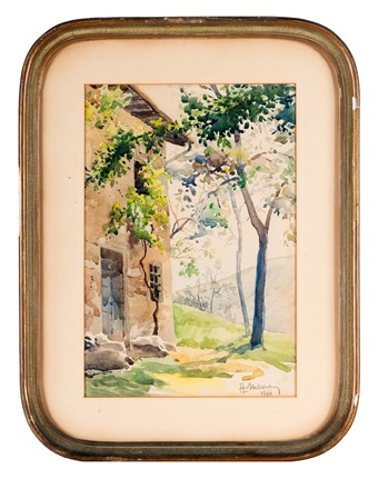  Alvaro Mairani Vicini  (Milano, 1913 - Milano, 1997) : Lotto composto di 2 disegni a tema paesaggistico.  - Asta Arte Antica, Moderna e Contemporanea - Libreria Antiquaria Gonnelli - Casa d'Aste - Gonnelli Casa d'Aste