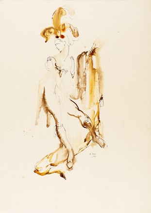  Anna Anni  (Marradi, 1926 - Firenze, 2011) : Sei bozzetti per costumi teatrali.  - Asta Arte Antica, Moderna e Contemporanea - Libreria Antiquaria Gonnelli - Casa d'Aste - Gonnelli Casa d'Aste