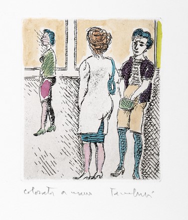  Orfeo Tamburi  (Jesi, 1810 - Parigi, 1994) : Lotto commposto di 2 incisioni colorate a mano.  - Asta Arte Antica, Moderna e Contemporanea - Libreria Antiquaria Gonnelli - Casa d'Aste - Gonnelli Casa d'Aste