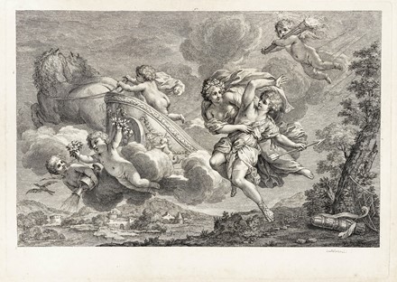  Francesco Bartolozzi  (Firenze, 1728 - Lisbona, 1815) : Atalanta e Ippomene /Aurora e Cefalo.  - Asta Arte Antica, Moderna e Contemporanea - Libreria Antiquaria Gonnelli - Casa d'Aste - Gonnelli Casa d'Aste