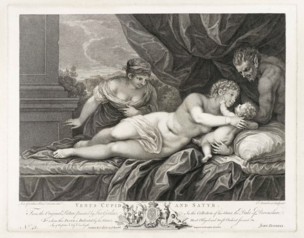  Francesco Bartolozzi  (Firenze, 1728 - Lisbona, 1815) : Venere Cupido e satiro / Orlando salva Olympia dall'orca nell'isola di Ebuda.  - Asta Arte Antica, Moderna e Contemporanea - Libreria Antiquaria Gonnelli - Casa d'Aste - Gonnelli Casa d'Aste