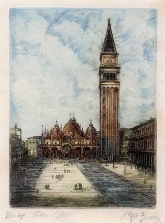  Mos� Bianchi  (Mairago, 1836 - 1892) : Lotto composto di 2 incisioni su Venezia.  - Asta Arte Antica, Moderna e Contemporanea - Libreria Antiquaria Gonnelli - Casa d'Aste - Gonnelli Casa d'Aste