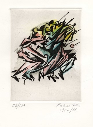  Primo Conti  (Firenze, 1900 - Fiesole, 1988) : Lotto composto di 5 incisioni.  - Auction Arte Antica, Moderna e Contemporanea - Libreria Antiquaria Gonnelli - Casa d'Aste - Gonnelli Casa d'Aste
