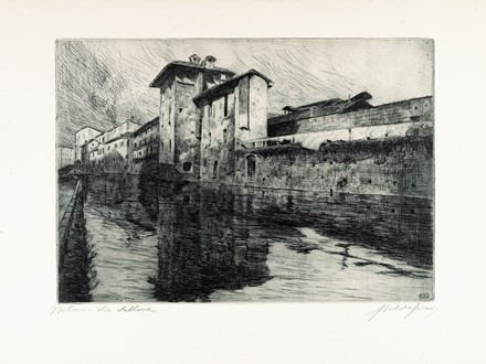  Guglielmo Baldassini  (1885 - 1952) : Lotto composto di 4 incisioni su Milano.  - Asta Arte Antica, Moderna e Contemporanea - Libreria Antiquaria Gonnelli - Casa d'Aste - Gonnelli Casa d'Aste