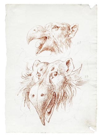  Emilio Lapi  (Firenze, 1822 - 1898) : Lotto composto di 9 disegni a tema mostruoso.  - Asta Arte Antica, Moderna e Contemporanea - Libreria Antiquaria Gonnelli - Casa d'Aste - Gonnelli Casa d'Aste