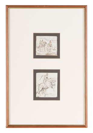  Emilio Lapi  (Firenze, 1822 - 1898) : Lotto composto di 6 disegni a tema ippico.  - Asta Arte Antica, Moderna e Contemporanea - Libreria Antiquaria Gonnelli - Casa d'Aste - Gonnelli Casa d'Aste