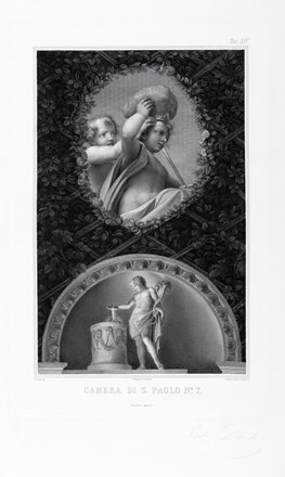  Paolo Toschi  (Parma, 1788 - 1854) : Quattro tavole dagli affreschi del Correggio nella Camera della Badessa, Monastero di San Paolo in Parma.  - Asta Arte Antica, Moderna e Contemporanea - Libreria Antiquaria Gonnelli - Casa d'Aste - Gonnelli Casa d'Aste