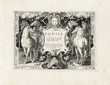  Jan Van der Straet (detto Stradano)  (Bruges, 1523 - Firenze, 1605) [da] : Quindici tavole da Equile, in quo omnis generis generosissimorum equorum ex variis orbis partibus insignis delectus.  - Asta Arte Antica, Moderna e Contemporanea - Libreria Antiquaria Gonnelli - Casa d'Aste - Gonnelli Casa d'Aste