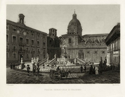  Bernardino Rosaspina  (Venezia, 1797 - Bologna, 1882) : Sette vedute di Palermo.  - Auction Arte Antica, Moderna e Contemporanea - Libreria Antiquaria Gonnelli - Casa d'Aste - Gonnelli Casa d'Aste