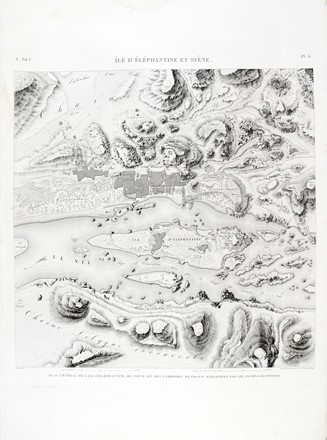 Jean-Baptiste Prosper Jollois  (Brienon-l'Archev�que, 1776 - Parigi, 1842), �douard de Villiers du Terrage  (Versailles, 1780 - Parigi, 1855), Friedrich Schroeder  (Kassel, 1768 - Parigi, 1839) : Ile d' �l�phantine et Sy�ne (A. Vol.I Pl.31) / Ile de Phile (A. Vol.IPl.6).  - Asta Arte Antica, Moderna e Contemporanea - Libreria Antiquaria Gonnelli - Casa d'Aste - Gonnelli Casa d'Aste