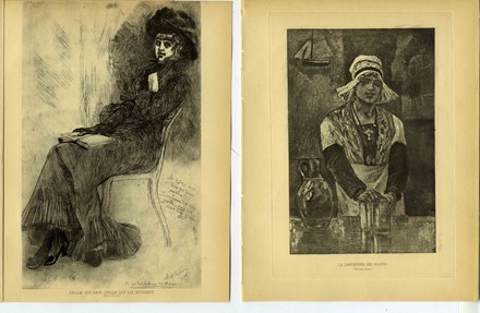  F�licien Rops  (Namur, 1833 - Essonnes, 1898) : L'Entracte o L'Anglais du nouveau ballet.  - Asta Arte Antica, Moderna e Contemporanea - Libreria Antiquaria Gonnelli - Casa d'Aste - Gonnelli Casa d'Aste