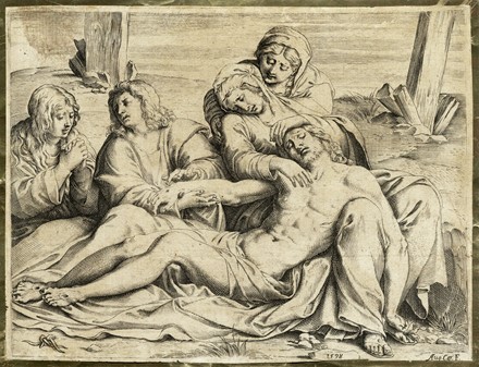  Simone Cantarini  (Pesaro, 1612 - Verona, 1648) : Madonna col Bambino che fa volare un uccellino.  - Asta Arte Antica, Moderna e Contemporanea - Libreria Antiquaria Gonnelli - Casa d'Aste - Gonnelli Casa d'Aste