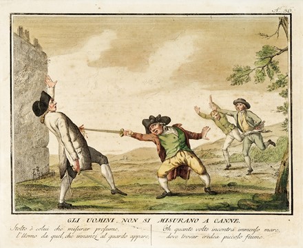  Giuseppe Piattoli : Lotto di cinque tavole con proverbi in orizzontale.  - Asta Arte Antica, Moderna e Contemporanea - Libreria Antiquaria Gonnelli - Casa d'Aste - Gonnelli Casa d'Aste