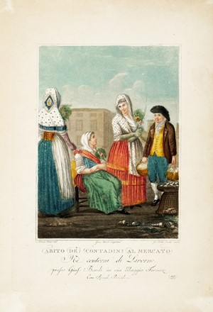  Carlo Lasinio  (Treviso, 1759 - Pisa, 1838) : Lotto di nove tavole con costumi popolari, sette da I costumi dei contadini della Toscana.  - Asta Arte Antica, Moderna e Contemporanea - Libreria Antiquaria Gonnelli - Casa d'Aste - Gonnelli Casa d'Aste