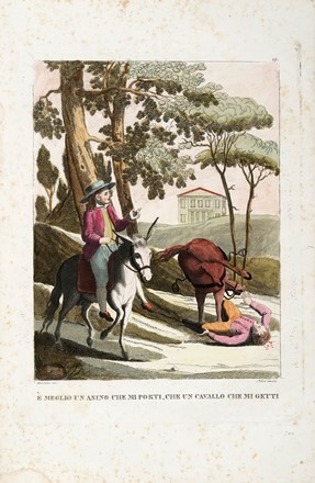  Antonio Verico  (Bassano,, 1775 - Firenze,, ) : Lotto di cinque tavole, quattro con proverbi in verticale e una in orizzontale.  - Asta Arte Antica, Moderna e Contemporanea - Libreria Antiquaria Gonnelli - Casa d'Aste - Gonnelli Casa d'Aste
