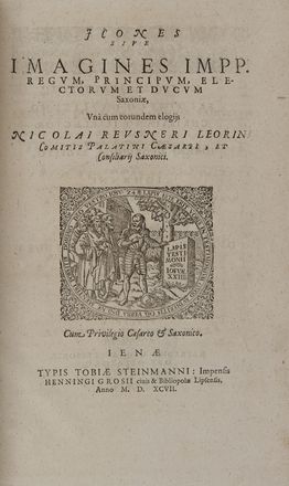  Reusner Elias : Genealogia imperatorum, regum, principum, comitum... Araldica, Storia, Diritto e Politica  - Auction BOOKS, MANUSCRIPTS AND AUTOGRAPHS - Libreria Antiquaria Gonnelli - Casa d'Aste - Gonnelli Casa d'Aste