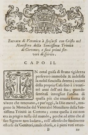  Bonucci Anton Maria : Vita della ven. serva di Dio Veronica Laparelli monica cistercense.  Nicola Oddi  - Asta Libri, Manoscritti e Autografi - Libreria Antiquaria Gonnelli - Casa d'Aste - Gonnelli Casa d'Aste