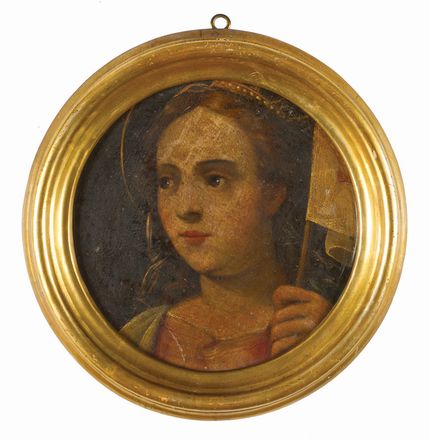 Santa e volto di donna  - Auction Photographs, Paintings and Sculptures - Libreria Antiquaria Gonnelli - Casa d'Aste - Gonnelli Casa d'Aste