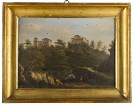 Paesaggio con ville  - Auction Photographs, Paintings and Sculptures - Libreria Antiquaria Gonnelli - Casa d'Aste - Gonnelli Casa d'Aste