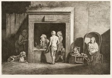  Jean Jacques De Boissieu  (Lione, 1737 - 1810) : Ecrivain public.  - Auction Prints and Drawings from XVI to XX century - Libreria Antiquaria Gonnelli - Casa d'Aste - Gonnelli Casa d'Aste