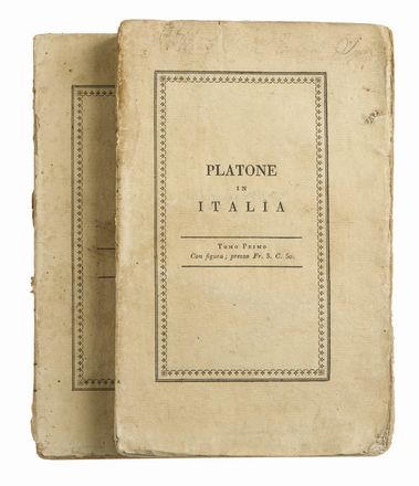  Cuoco Vincenzo : Platone in Italia.  - Asta Libri, Manoscritti e Autografi - Libreria Antiquaria Gonnelli - Casa d'Aste - Gonnelli Casa d'Aste