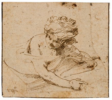  Guido Reni  (Calvenzano di Vergate, 1575 - Bologna, 1642) [scuola di] : Due disegni.  - Auction Prints and Drawings from XVI to XX century - Libreria Antiquaria Gonnelli - Casa d'Aste - Gonnelli Casa d'Aste