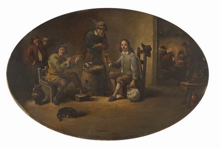  Scuola fiamminga del XIX secolo : Coppia di scene di genere  - Asta Fotografie, Dipinti e Sculture - Libreria Antiquaria Gonnelli - Casa d'Aste - Gonnelli Casa d'Aste