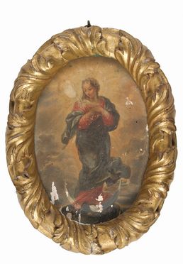  Italian school, 17th century : Immacolata Concezione  - Auction Photographs, Paintings and Sculptures - Libreria Antiquaria Gonnelli - Casa d'Aste - Gonnelli Casa d'Aste