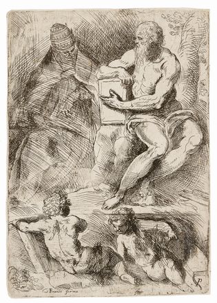  Jacopo Negretti (detto Palma il Giovane)  (Venezia, 1548 - 1628) : Due incisioni.  - Asta STAMPE E DISEGNI DAL XVI AL XX SECOLO - Libreria Antiquaria Gonnelli - Casa d'Aste - Gonnelli Casa d'Aste