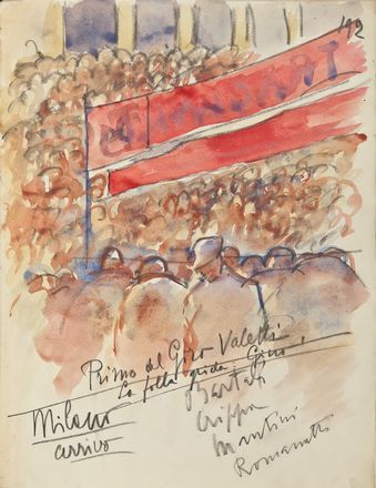  Anselmo Bucci  (Fossombrone, 1887 - Monza, 1955) : Il Giro d'Italia del 1939.  - Asta STAMPE E DISEGNI DAL XVI AL XX SECOLO - Libreria Antiquaria Gonnelli - Casa d'Aste - Gonnelli Casa d'Aste