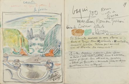  Anselmo Bucci  (Fossombrone, 1887 - Monza, 1955) : Il Giro d'Italia del 1939.  - Asta STAMPE E DISEGNI DAL XVI AL XX SECOLO - Libreria Antiquaria Gonnelli - Casa d'Aste - Gonnelli Casa d'Aste