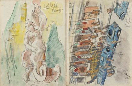  Anselmo Bucci  (Fossombrone, 1887 - Monza, 1955) : Il Giro d'Italia del 1939.  - Auction Prints and Drawings from XVI to XX century - Libreria Antiquaria Gonnelli - Casa d'Aste - Gonnelli Casa d'Aste