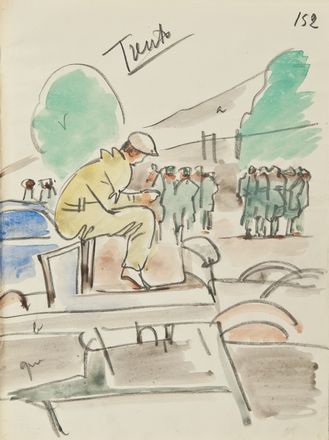  Anselmo Bucci  (Fossombrone, 1887 - Monza, 1955) : Il Giro d'Italia del 1939.  - Asta STAMPE E DISEGNI DAL XVI AL XX SECOLO - Libreria Antiquaria Gonnelli - Casa d'Aste - Gonnelli Casa d'Aste