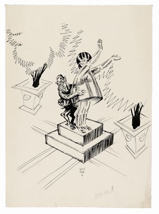  Ubaldo Cosimo Veneziani  (Bologna, 1894 - Milano, 1956) : Coppia di disegni per illustrazioni.  - Asta STAMPE E DISEGNI DAL XVI AL XX SECOLO - Libreria Antiquaria Gonnelli - Casa d'Aste - Gonnelli Casa d'Aste