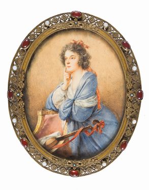 Dama con viola  - Auction Photographs, Paintings and Sculptures - Libreria Antiquaria Gonnelli - Casa d'Aste - Gonnelli Casa d'Aste