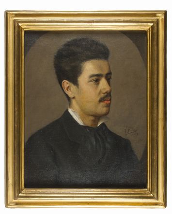  Arturo Faldi  (Firenze, 1856 - 1911) : Ritratto di giovane uomo  - Auction Photographs, Paintings and Sculptures - Libreria Antiquaria Gonnelli - Casa d'Aste - Gonnelli Casa d'Aste