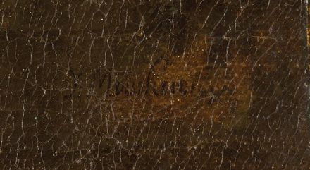  Isaac De Moucheron  (Amsterdam,  - 1744) : Paesaggio con architetture e personaggi  - Auction Photographs, Paintings and Sculptures - Libreria Antiquaria Gonnelli - Casa d'Aste - Gonnelli Casa d'Aste