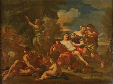  Corrado Giaquinto  (Molfetta, 1703 - Napoli, 1766) [attribuito a] : Scena bacchica  - Auction Photographs, Paintings and Sculptures - Libreria Antiquaria Gonnelli - Casa d'Aste - Gonnelli Casa d'Aste