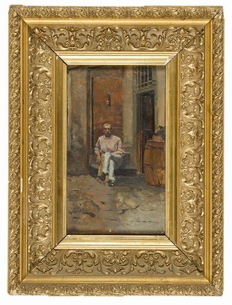  Carlo Copped�  (Firenze, 1868 - 1952) : Ritratto di Raffaello Bertelli  - Asta Fotografie, Dipinti e Sculture - Libreria Antiquaria Gonnelli - Casa d'Aste - Gonnelli Casa d'Aste