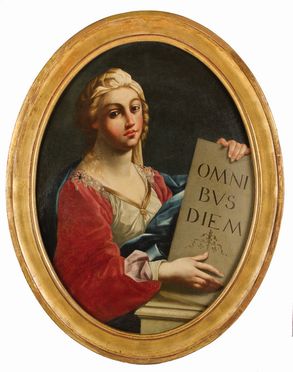  Scuola italiana del XVII secolo : Sibilla  - Asta Fotografie, Dipinti e Sculture - Libreria Antiquaria Gonnelli - Casa d'Aste - Gonnelli Casa d'Aste