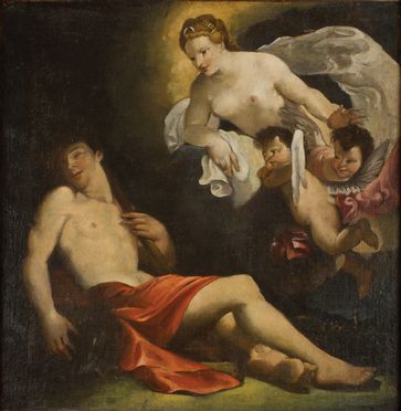  Antonio Bellucci  (Pieve di Soligo, 1654 - 1726) : Diana e Endimione  - Auction Photographs, Paintings and Sculptures - Libreria Antiquaria Gonnelli - Casa d'Aste - Gonnelli Casa d'Aste