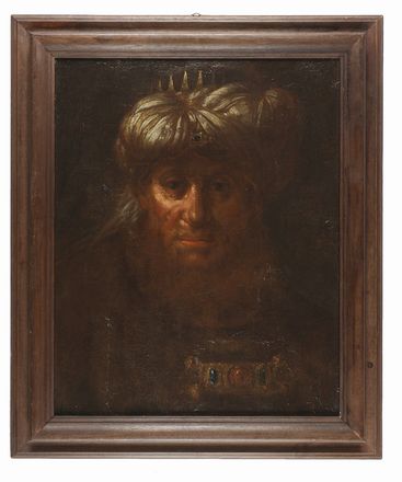  Scuola europea del XVII secolo : Re arabo  - Asta Fotografie, Dipinti e Sculture - Libreria Antiquaria Gonnelli - Casa d'Aste - Gonnelli Casa d'Aste
