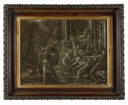  Vincenzo Mannozzi  (Firenze, 1600 - 1658) : Scena mitologica  - Asta Fotografie, Dipinti e Sculture - Libreria Antiquaria Gonnelli - Casa d'Aste - Gonnelli Casa d'Aste